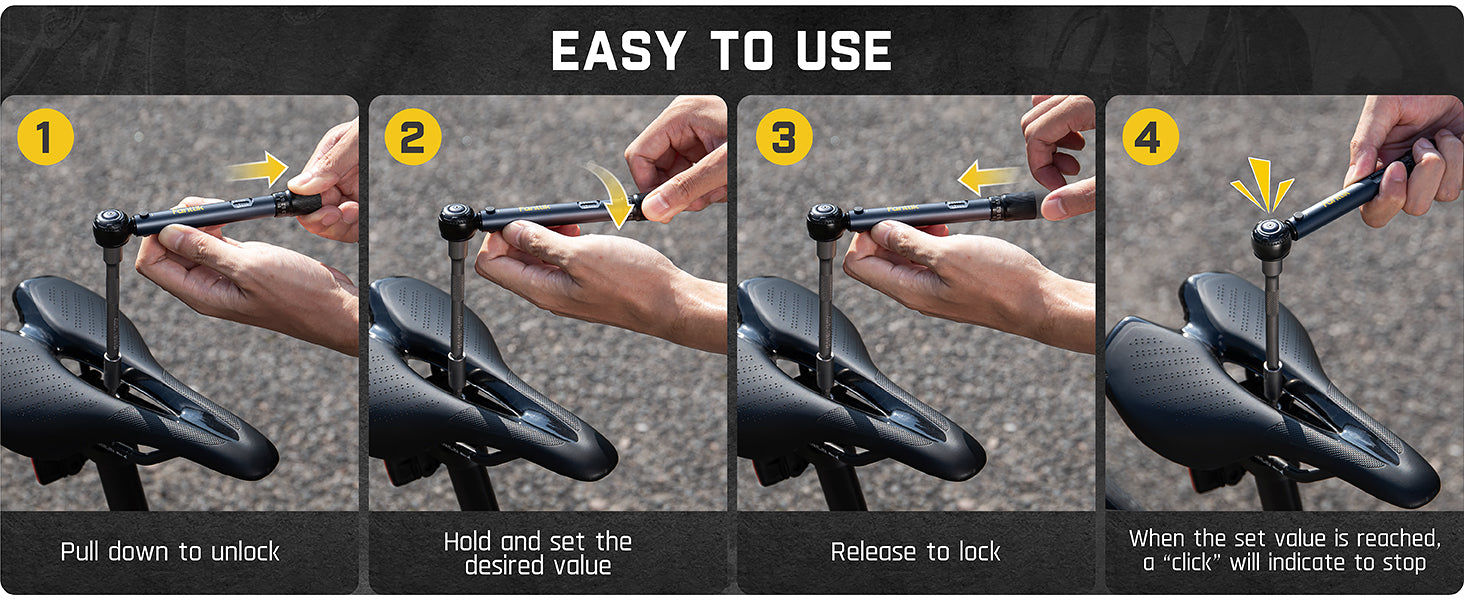 Step-by-step guide on how to use Fanttik WB10 Nova 1/4 Inch Drive Click Torque Wrench Set.
