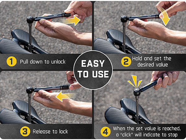 Step-by-step guide on how to use Fanttik WB10 Nova 1/4 Inch Drive Click Torque Wrench Set.