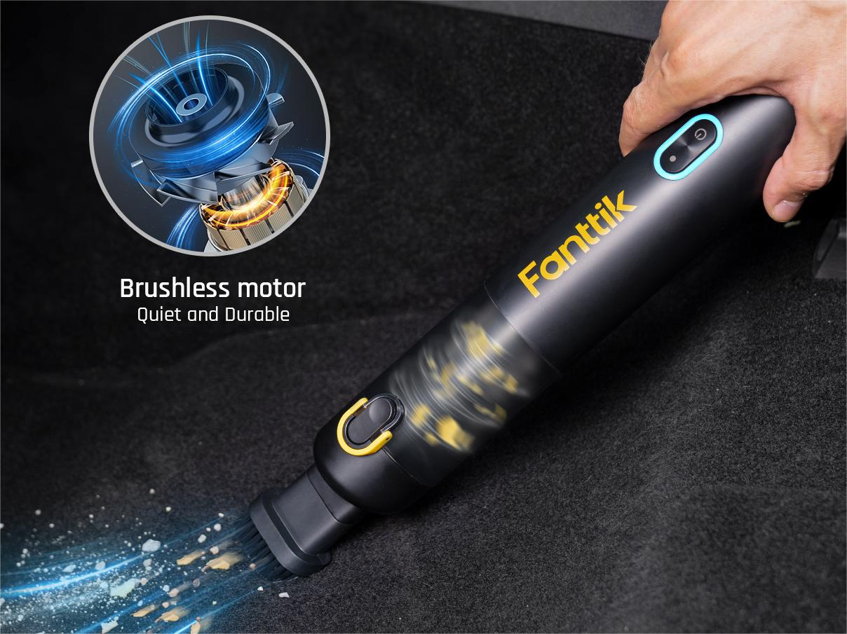 Fanttik RobustClean™ V8 Mate Cordless Car Vacuum Gray