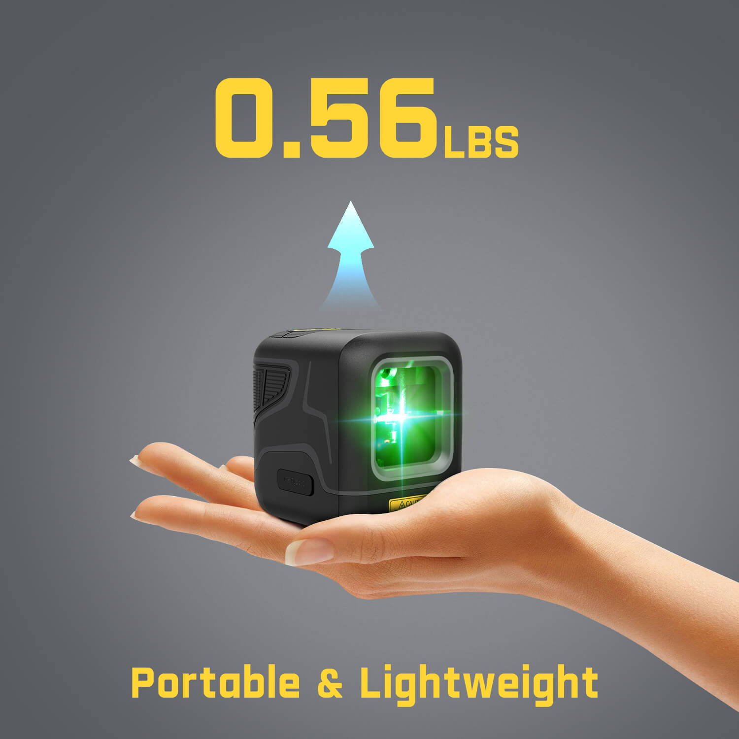 Fanttik D2 Cross Laser Level, DIY Self-Leveling Green Beam Horizontal and Vertical Line Laser Level with 100 Ft Visibility, with Rechargeable Battery, Pulse Mode