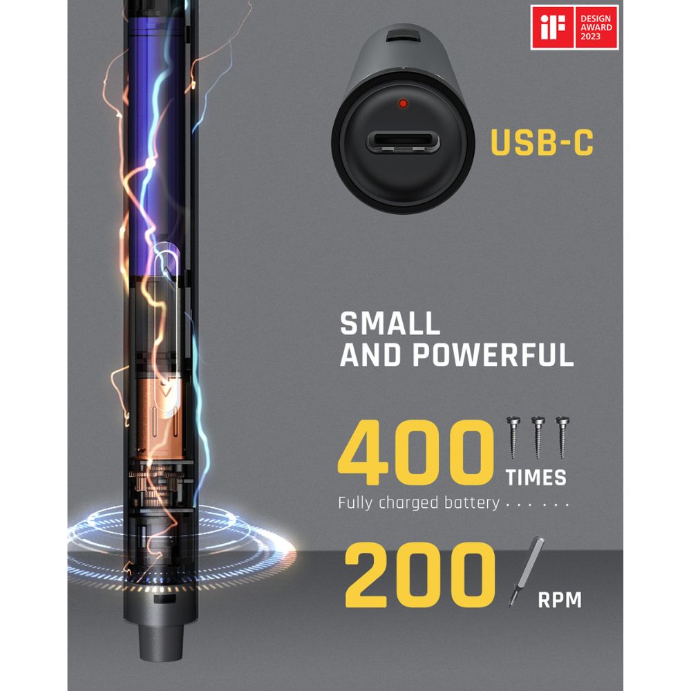 Fanttik E1 MAX Precision Electric Screwdriver, Precision Screwdriver Set with 50 Magnetic Precision Bits, 2 Gears Torque, Cordless, Repair Tool Set for Phone Camera Laptop Watch