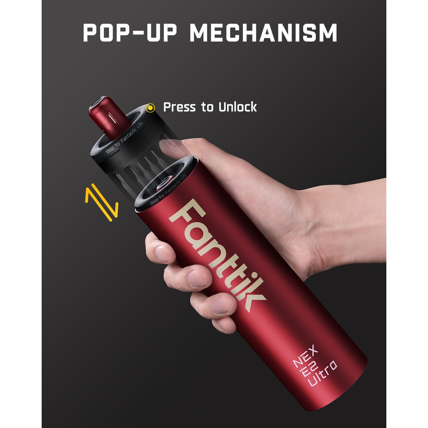 Fanttik E2 Ultra 3.7V Mini Electric Screwdriver, Electric Screwdriver Cordless, Max 0.6N.m, 50 Magnetic Bits, 5/32'' Hex, Magnetic Storage, Repair Tool for Electronics Phone Camera Laptop Appliances