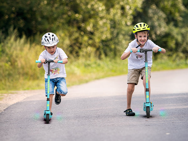 FanttikRide C9 Pro Electric Scooter for Kids Ages 8-12, Colorful Rainbow Lights, 5/8/10MPH, 5 Miles Range, LED Display, Adjustable Height, Foldable, Gifts for Boys and Girls up to 132 lbs