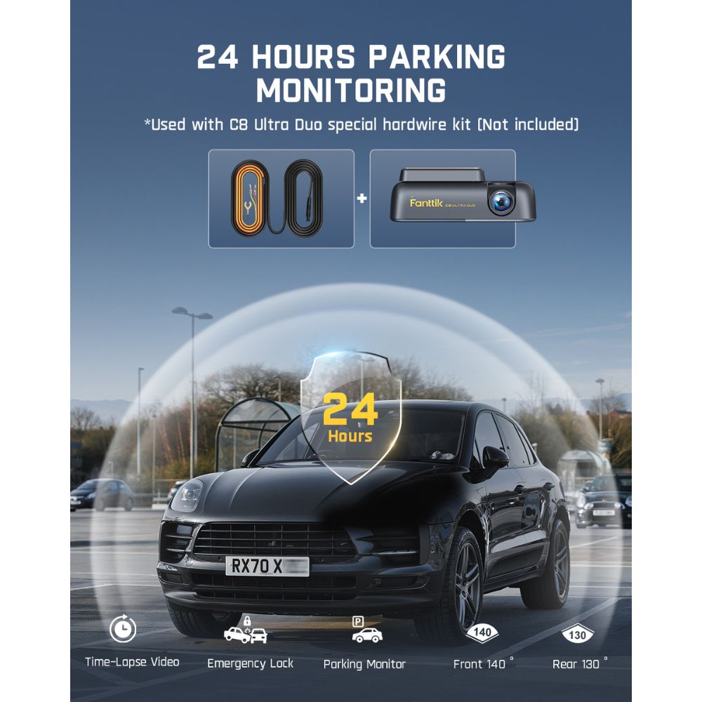 Fanttik C8 Ultra Duo True 4K+1080P Dual Dash Cam