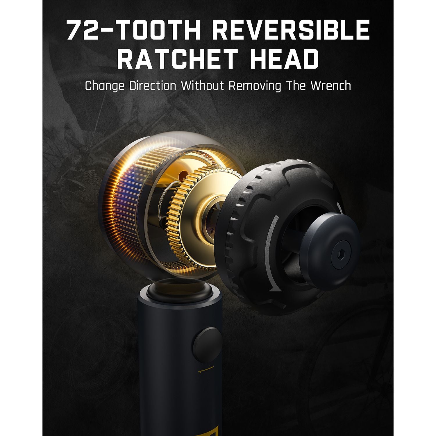 Upgrade your toolkit with our user-friendly torque wrench, featuring a one-click quick-release head for instant bit changes, a bottom rotation adjustment torque lock to maintain exact settings, and a 72-tooth reversible ratchet with a 5 degrees of swing angle, making it ideal for working in tight spaces