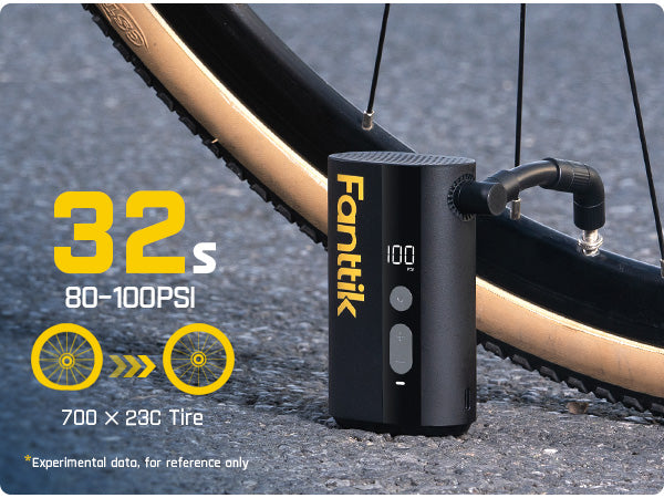 Fanttik X9 Ace Mini Bike Tire Pump, 32s Fast Inflate Bike Pump with Guage, 150PSI Electric Air Pump with Presta and Schrader Valve, Suitable for Road Bike, Mountain Bike, E-Bike, City Bike