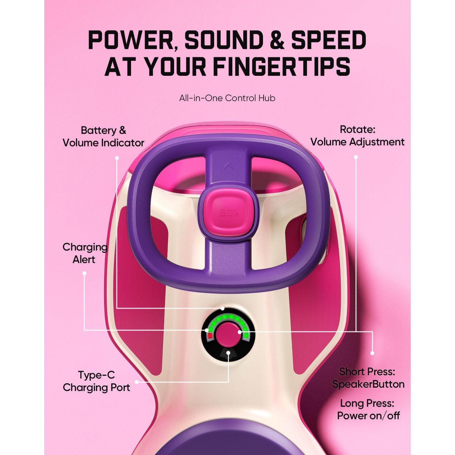 FanttikRide N10 Pro 12V Electric Wiggle Car with Pedal