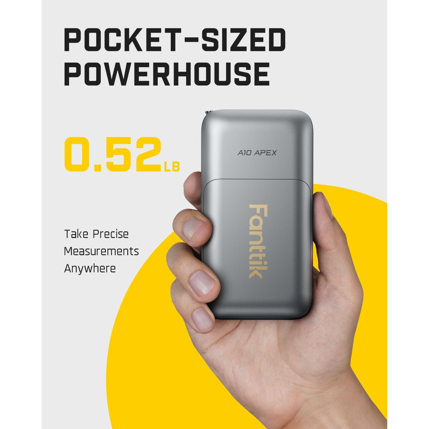 Fanttik A10 Apex 3-in-1 Laser Distance Meter-Silver