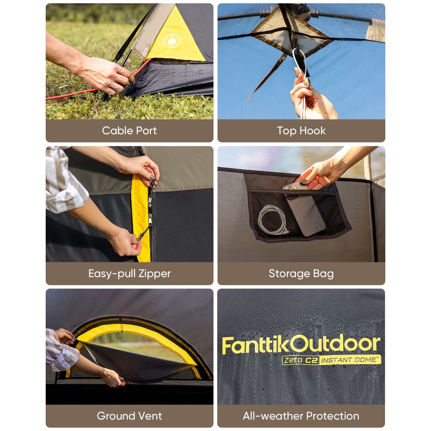 FanttikOutdoor Zeta C2 Camping Tent