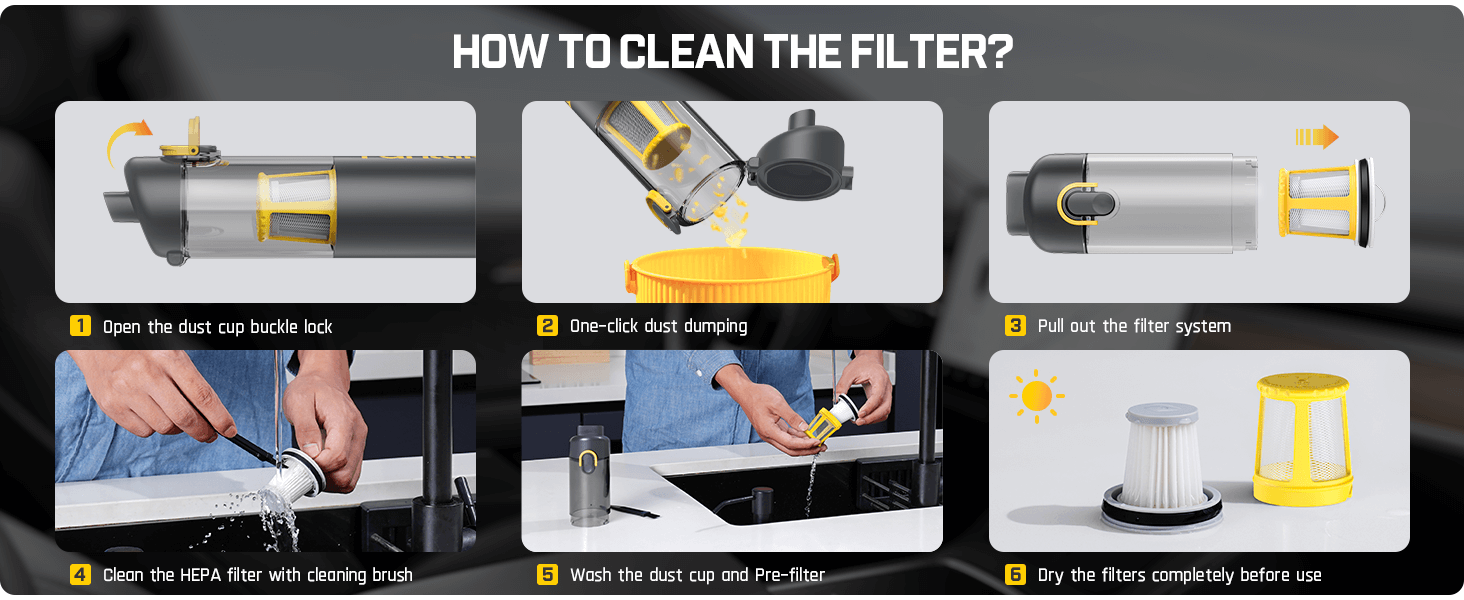 Fanttik Slim V8 Apex Car Vacuum, 19000PA High Power, 4 in 1 Portable Mini Vacuum, 2.5H Type-C Fast Charge, 40 Mins Runtime, RobustClean™ Handheld Vacuum for Car, Home, Keyboard Cleaning