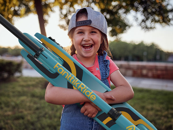 FanttikRide C9 Pro Electric Scooter for Kids Ages 8-12, Colorful Rainbow Lights, 5/8/10MPH, 5 Miles Range, LED Display, Adjustable Height, Foldable, Gifts for Boys and Girls up to 132 lbs
