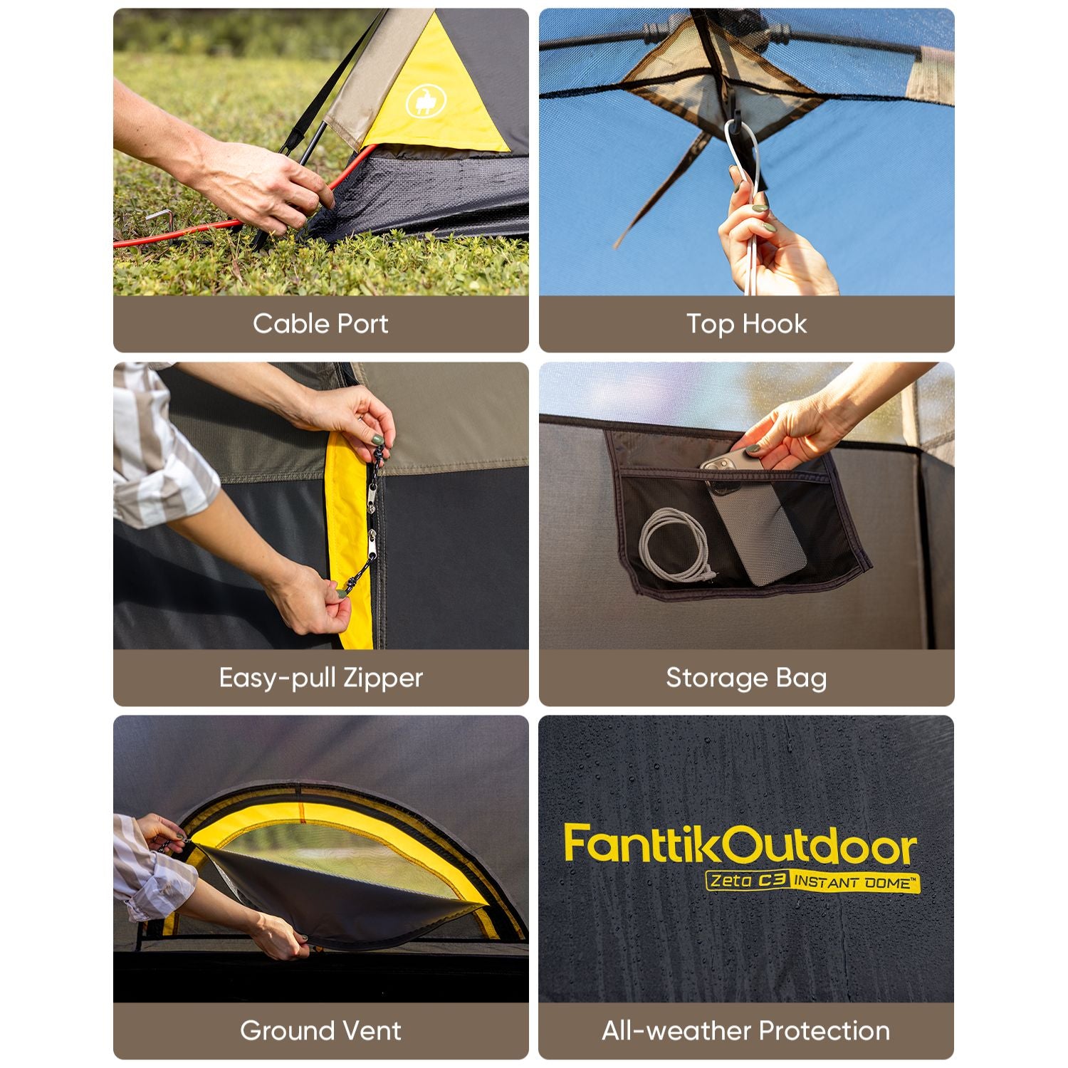 FanttikOutdoor Zeta C3 Camping Tent