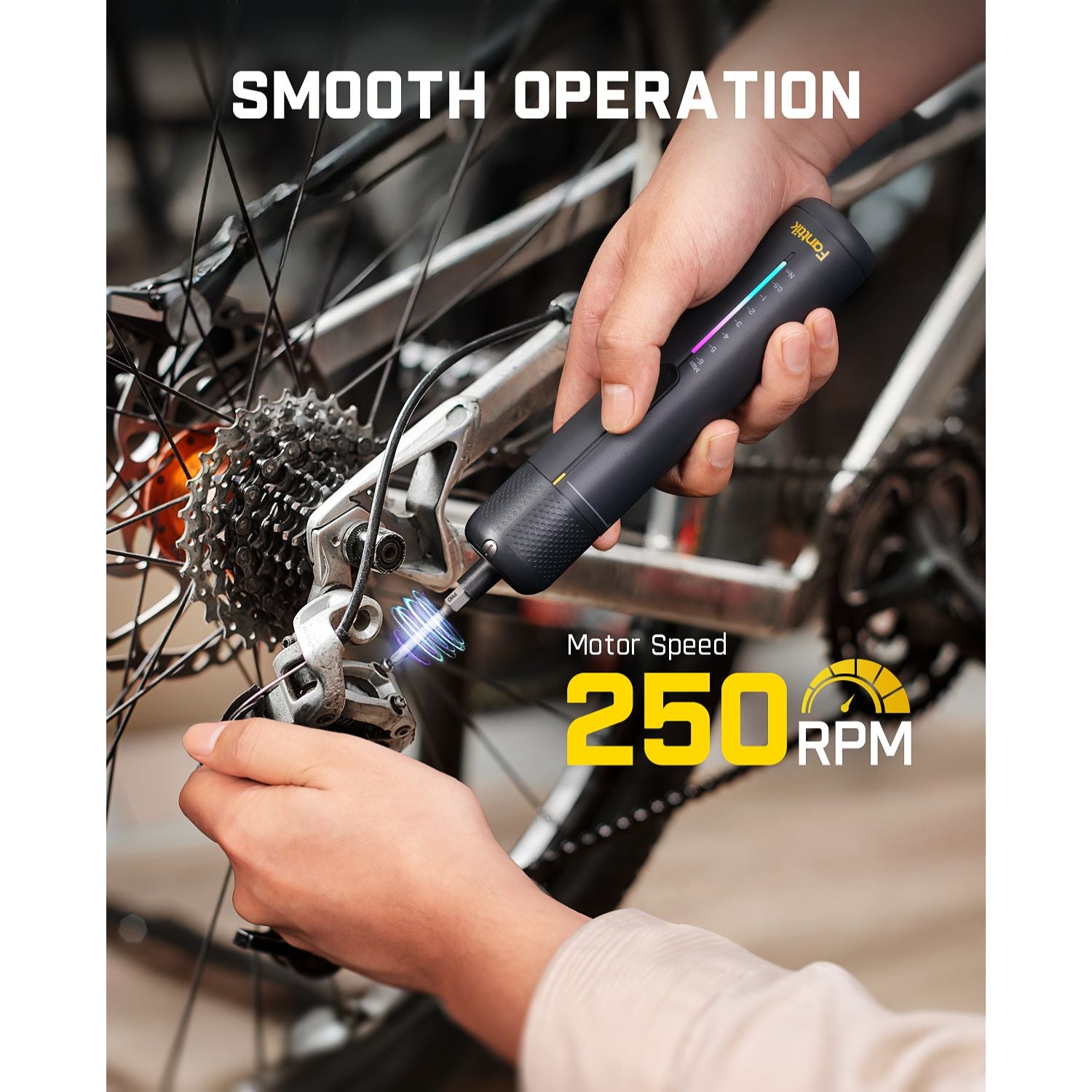 Fanttik S2 Pro 3.7V Electric Screwdriver, Cordless Screwdriver Set, 7 Torque Settings, 0.5 to 6N.m, 20 Magnetic Bits, 1/4''Hex Shank, with 90° Angle Adapter, for Furniture, Household Repairs