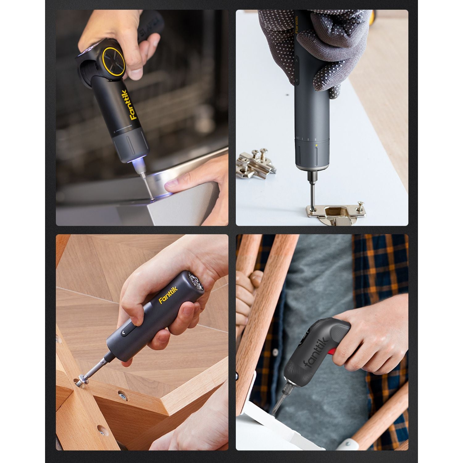 Fanttik X1 Mag Screwdriver Bits, 12-in-1 Screwdriver Bit Set, S2 Steel, 1/4" Hex, 2 inches Screwdriver Bits, Magnetic Aluminum Case Storage