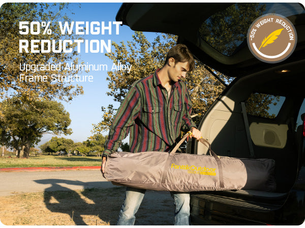 FanttikOutdoor Camping Tent, Lightweight 8 Person Instant Cabin Tent Setup in 60 Seconds with Rainfly & Windproof, Portable with Carry Bag for Family Camping & Hiking, Upgraded Ventilation
