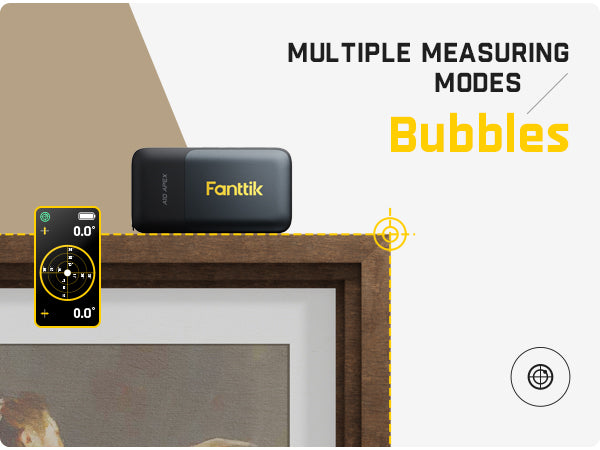 Fanttik A10 Apex 3-in-1 Digital Laser Tape Measure with HD Color Display, 165Ft Rechargeable Laser Measurement & 32Ft Green Cross Line Laser & 9.8Ft Tape, 6 Units, for Distance/Area/Volume/Leveling