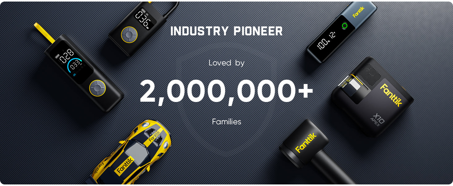 Fanttik Potent T10 1800A Portable Jump Starter, 12000mAh Jump Box for Car Battery for up to 7.0L Gas and 5.0L Diesel Engines, 12V Safe Lithium with Retractable Charging Cable, Power Bank & LED Display