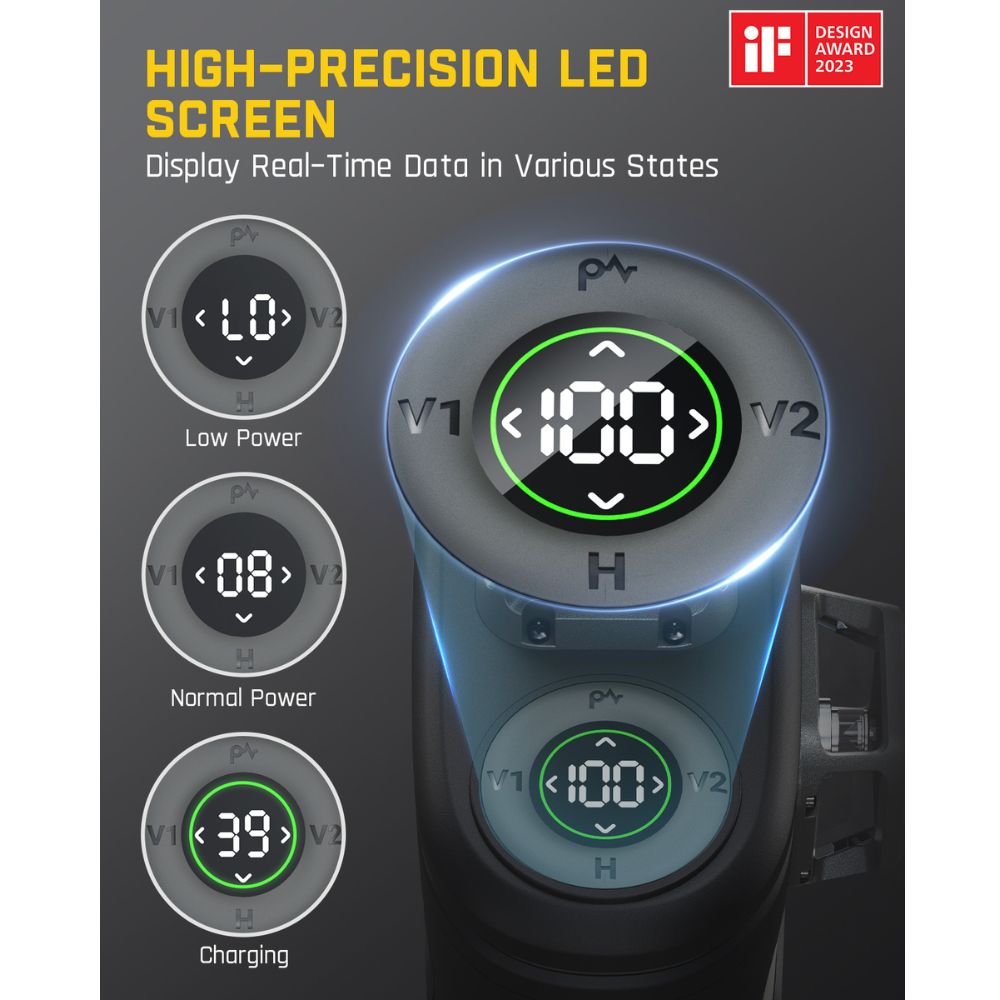 Fanttik D12 PRO Laser Level 3 x 360°, Self-Leveling Cross Line Laser with LED Screen, 3D Green Cross Line, 5200mAh Battery Rechargeable, Pulse Mode, Magnetic support