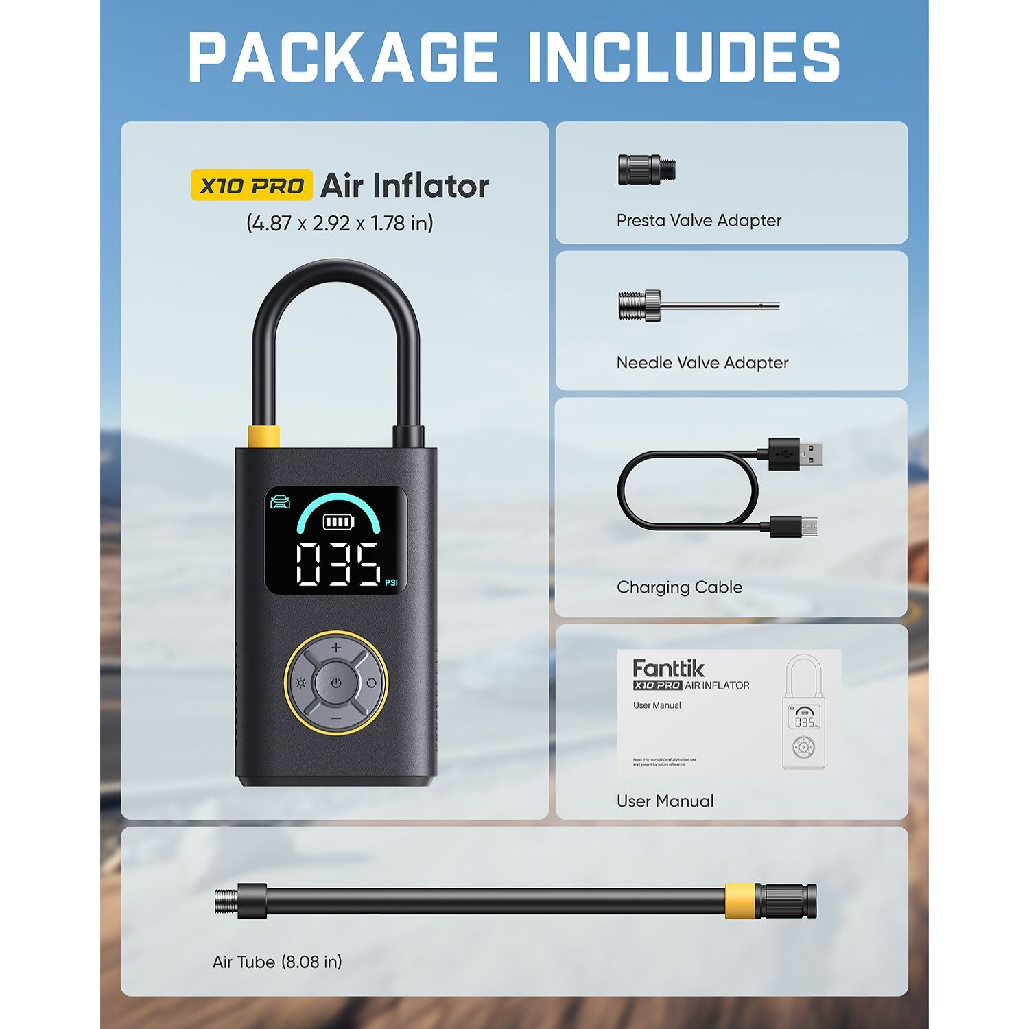 Fanttik X10 Pro Portable Tire Inflator