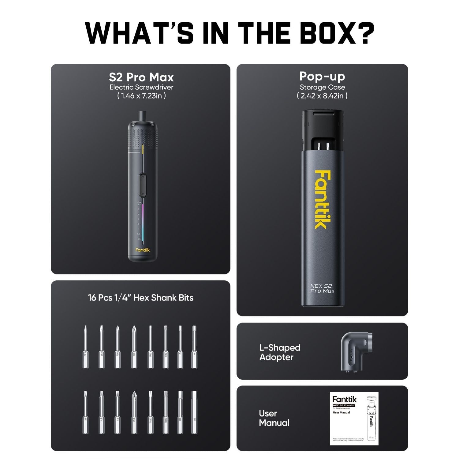 Fanttik S2 Pro Max Cordless Electric Screwdriver