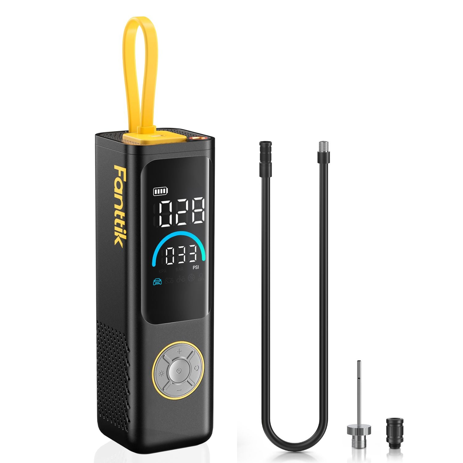 Fanttik S300 Cross Portable Tire Inflator, Paddle Board Pump With Light And Power Bank