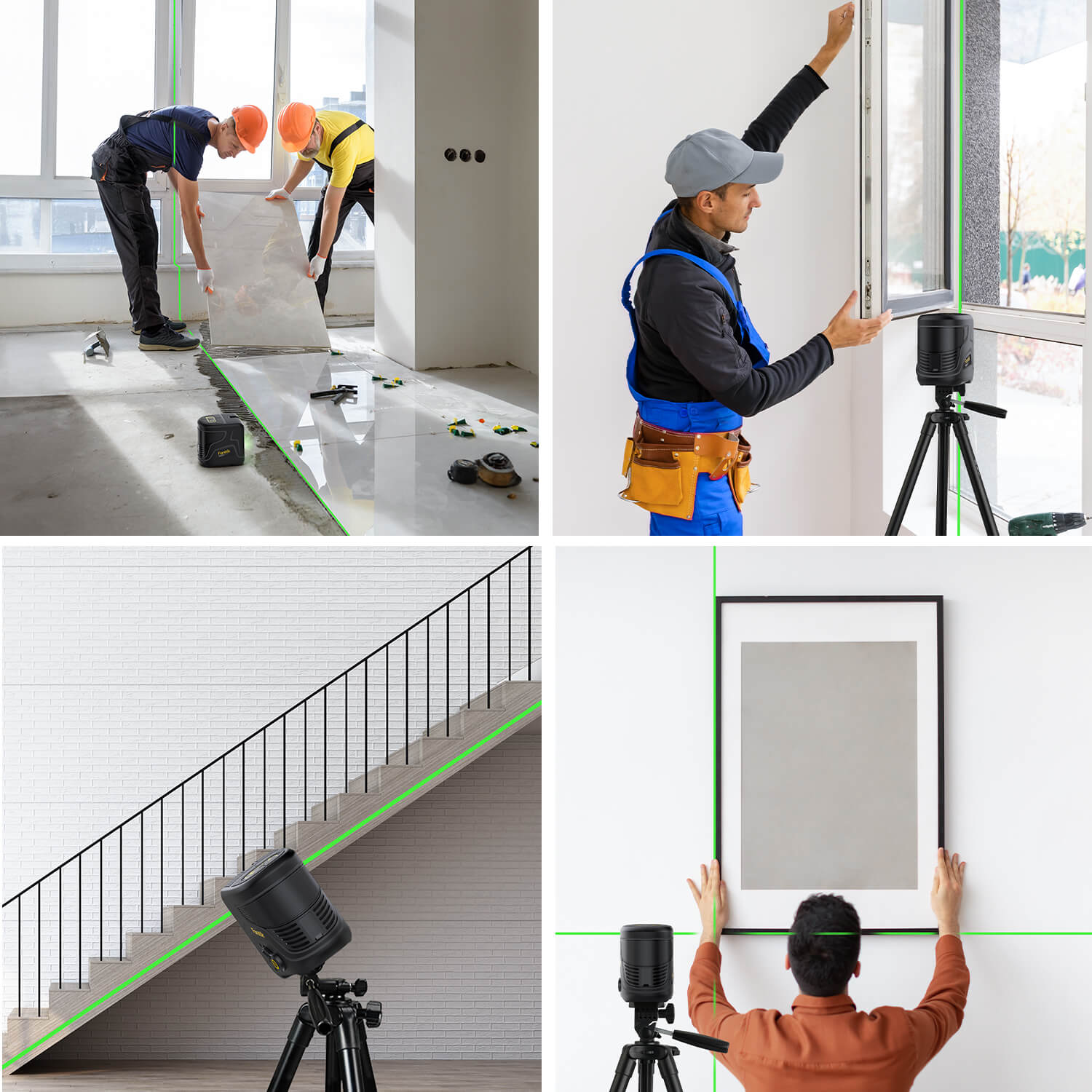 Fanttik D2 PLUS Cross Line Laser, Vertical Green Beam Spread Covers of 130°, DIY Self-leveling Mode, 2600mAh Built-in Rechargeable Battery, 100Ft Visibility, Pulse Mode, Class II (<1 mW max output)