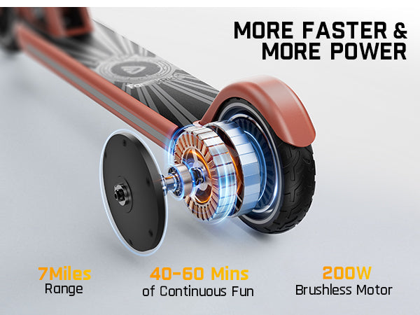 FanttikRide T9 Apex Electric Scooter for Kids 13+ 200W Motor, LED Colorful Lights with Bluetooth Music Speaker, 7/10/12 MPH Digital Display, Adjustable Height, Foldable E-Scooter for Teens
