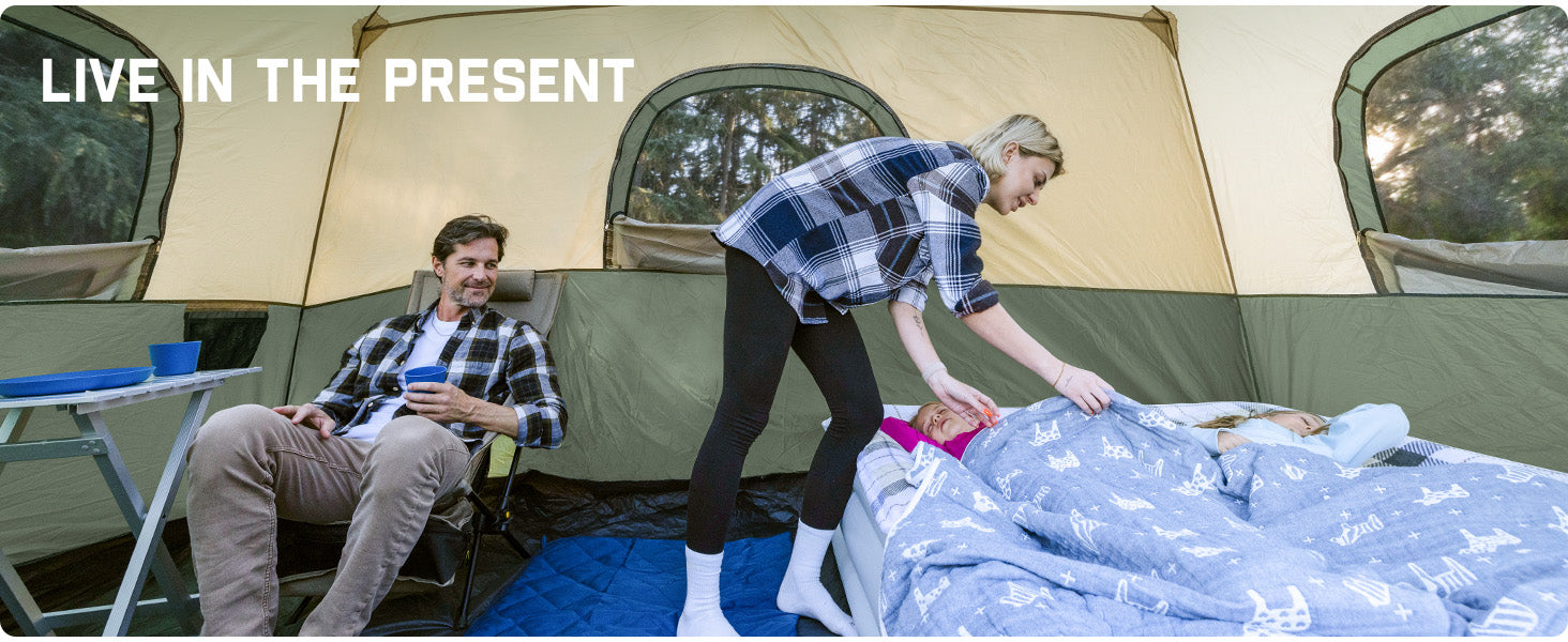 FanttikOutdoor Zeta C8 Pro Camping Tent 8 Person Instant Cabin Tent Setup in 60 Seconds with Rainfly & Windproof Portable Tent with Carry Bag for Family Camping & Hiking