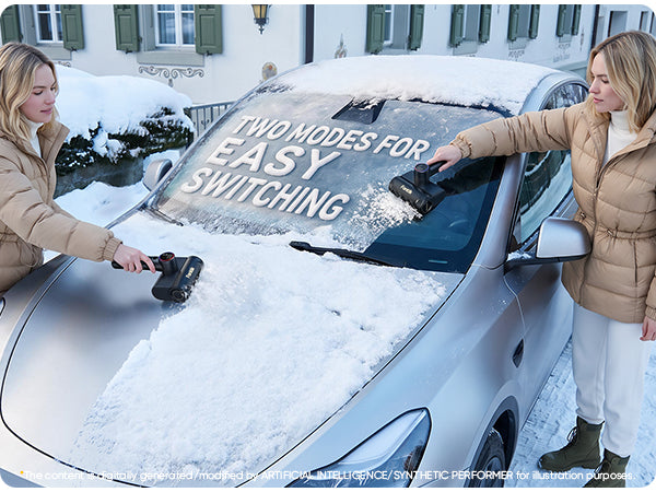 Two modes, two brushes — one tool for all winter conditions