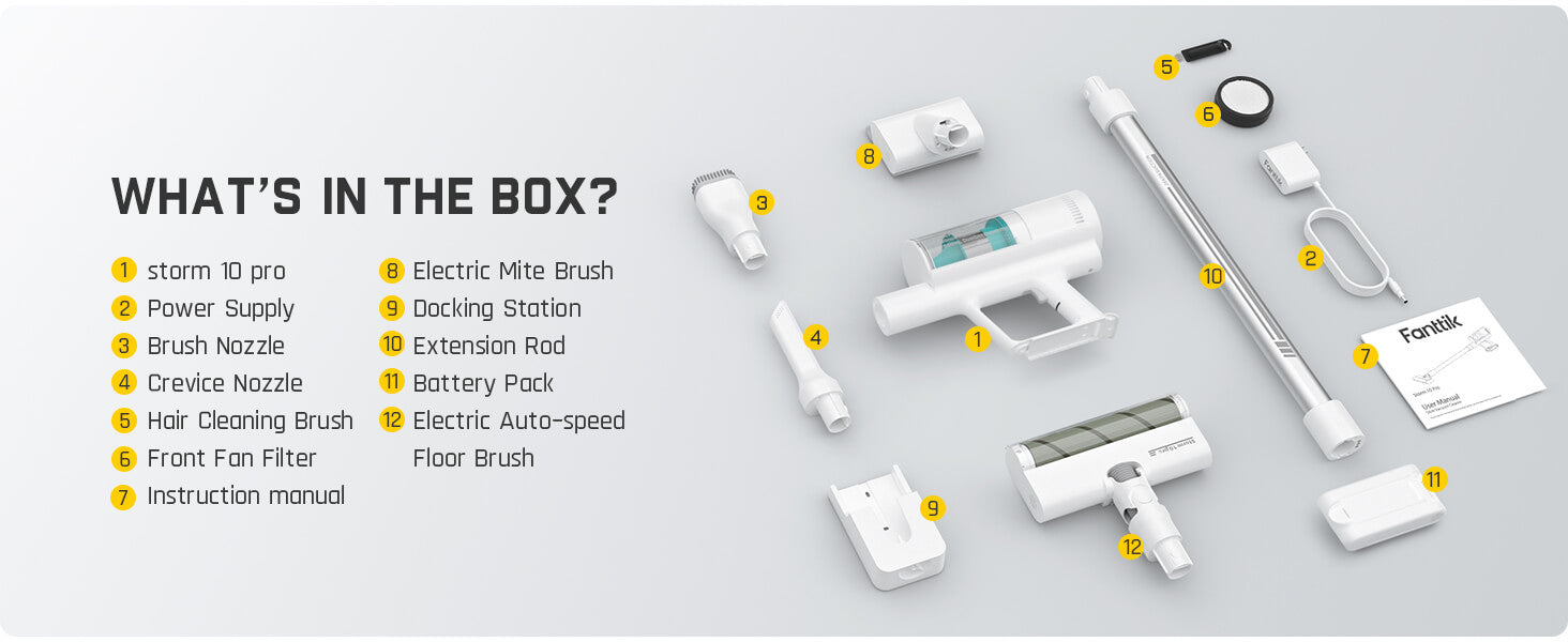 Fanttik Storm 10 Pro Cordless Stick Vacuum Cleaner