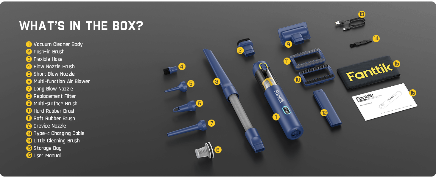 Fanttik Slim V8 Apex Car Vacuum