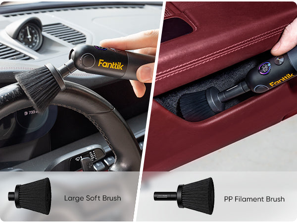 Fanttik Flip G10 Nano AutoCare Cordless Electric Scrubber, Dual-Speed with 8 Brush Heads, Adjustable Angle & Smart Display, IPX7 Waterproof for Deep Car Cleaning