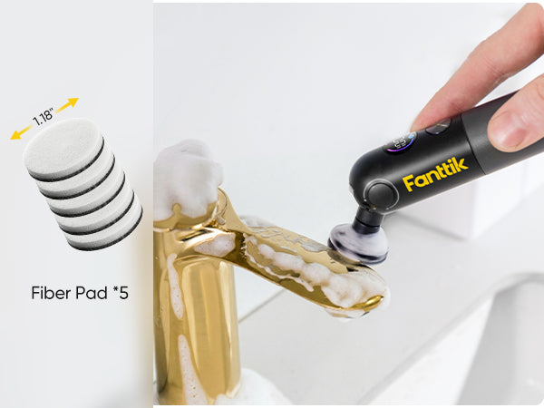 Fanttik Flip G10 Nano HomeCare Cordless Electric Spin Scrubber, 360° High-Torque Rotation, 2-Speed & 3-Angle, IPX7 Waterproof Cleaning Brush with 7 Brush Heads for Grout, Tiles, Sinks, Crevices