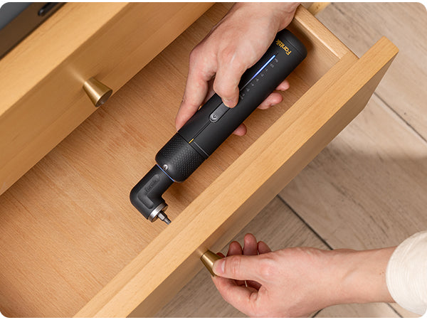 Fanttik S2 Pro 3.7V Electric Screwdriver, Cordless Screwdriver Set, 7 Torque Settings, 0.5 to 6N.m, 20 Magnetic Bits, 1/4''Hex Shank, with 90° Angle Adapter, for Furniture, Household Repairs