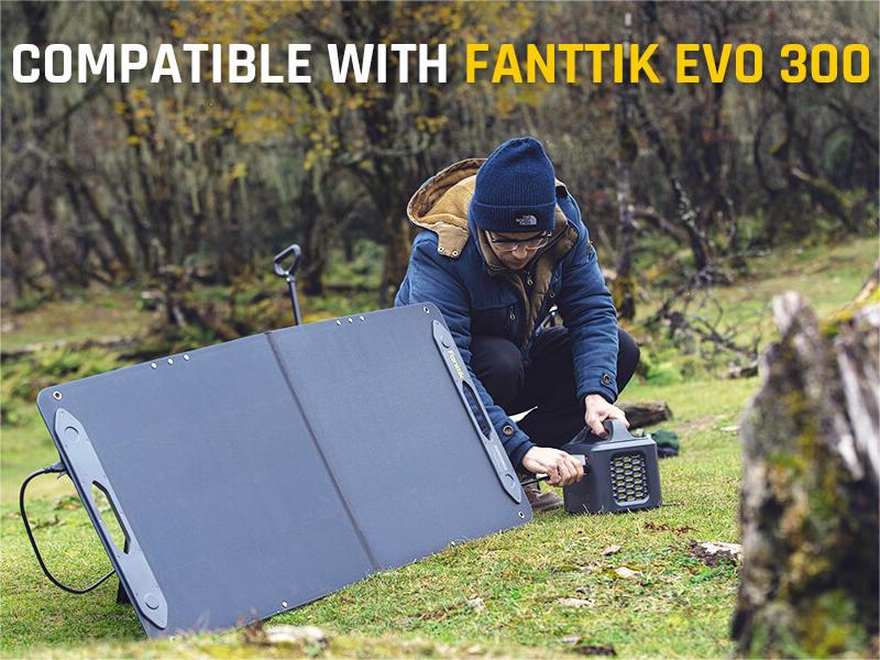 anttik NEO EVO 100 Solar, 100W Portable Solar Panel for Camping, Road Trip, Emergency