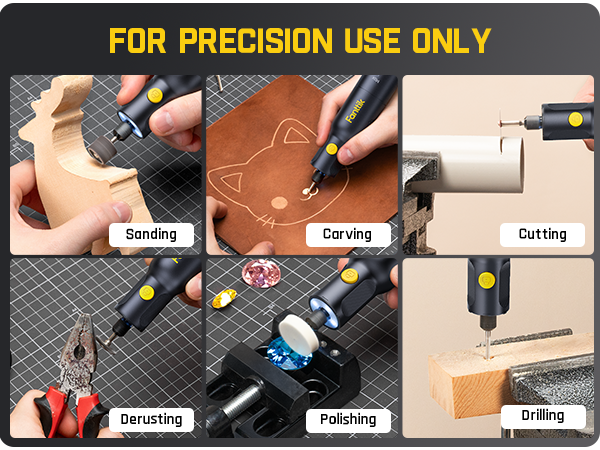Fanttik F2 PRO Cordless Rotary Tool Kit 4V, Strong Magnetic Motor, Revostor Hub, 5 Variable Speed, 25000 RPM, 55 Accessories, for Sanding, Polishing, Drilling, Carving, Cutting DIY Crafts