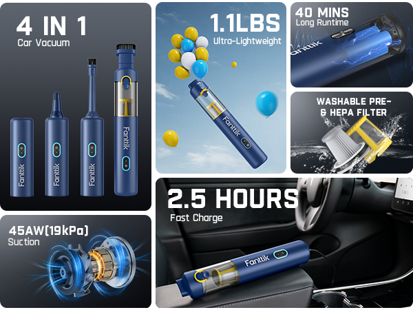 Fanttik Slim V8 Apex Car Vacuum