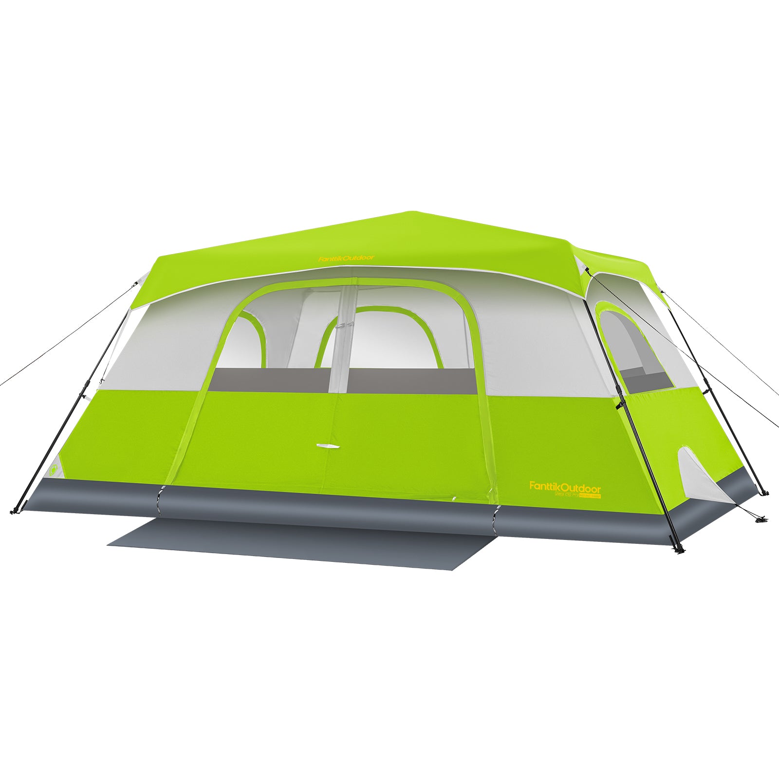 FanttikOutdoor Zeta C10 Pro Camping Tent 10 Person Instant Cabin Tent Setup in 60 Seconds with Rainfly & Windproof Portable Tent with Carry Bag for Family Camping & Hiking