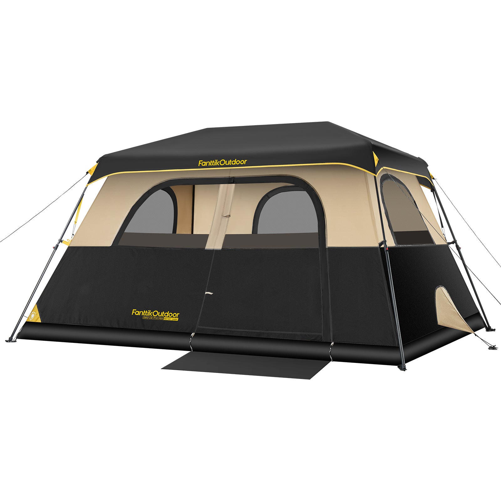 six person camping tent FanttikOutdoor 6-Person Instant Camping Tent, 60-Second Easy Setup Cabin Tent, Waterproof & Windproof