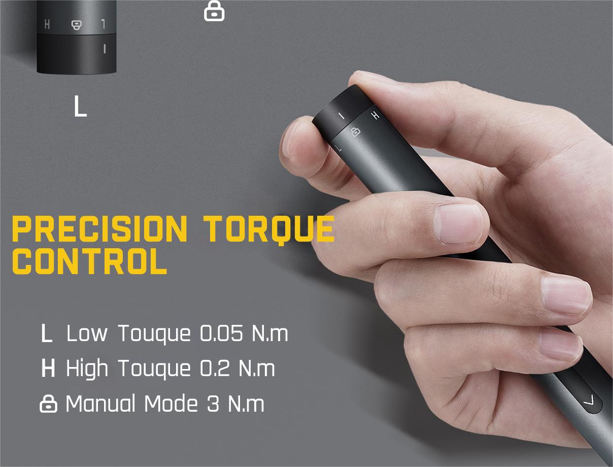 Fanttik E1 MAX Precision Electric Screwdriver, Precision Screwdriver Set with 50 Magnetic Precision Bits, 2 Gears Torque, Cordless, Repair Tool Set for Phone Camera Laptop Watch