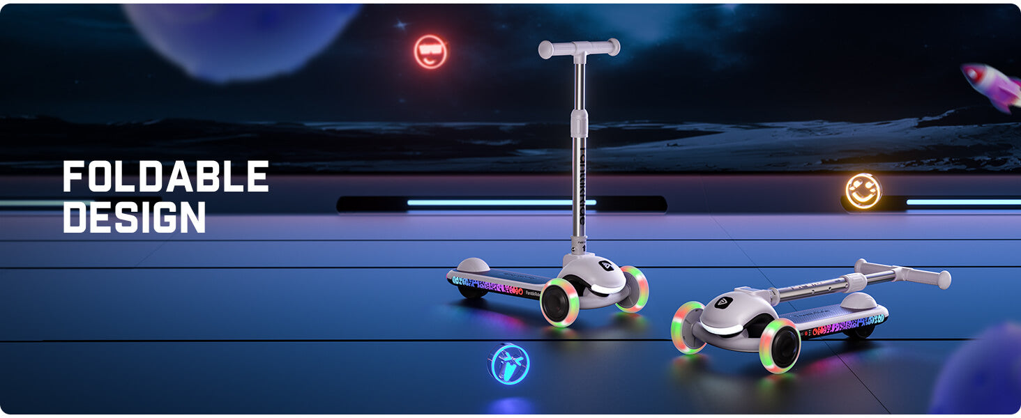 FanttikRide K9 Pro Electric Scooter for Kids 3-6, Adjustable Handlebar Height for Riders 3.3-4.6ft, 88 lbs, Up to 40 min Continuous Time, 4 Miles Range, AI & 2 Max Speed 3.7/6.2 MPH