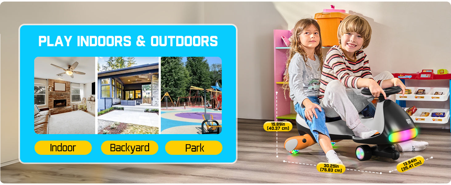 FanttikRide N7 Ultra 24V Electric Wiggle Car with Pedal