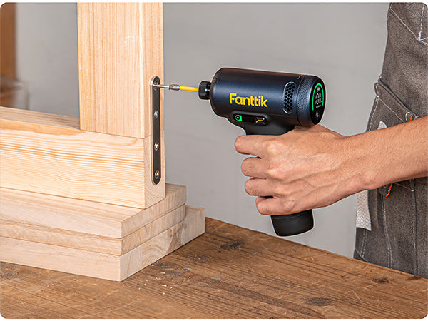 Fanttik REX K2 APEX Impact Driver, Brushless Impact Driver, 1/4'' Hex, Max. 100 N·m Torque, Max. 3000 RPM, 3000mAh Rechargeable Battery, Tool Kit for Cabinet Assembly, Woodworking DIY Projects