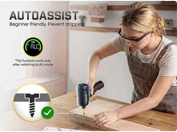 Fanttik REX K2 APEX Impact Driver, Brushless Impact Driver, 1/4'' Hex, Max. 100 N·m Torque, Max. 3000 RPM, 3000mAh Rechargeable Battery, Tool Kit for Cabinet Assembly, Woodworking DIY Projects