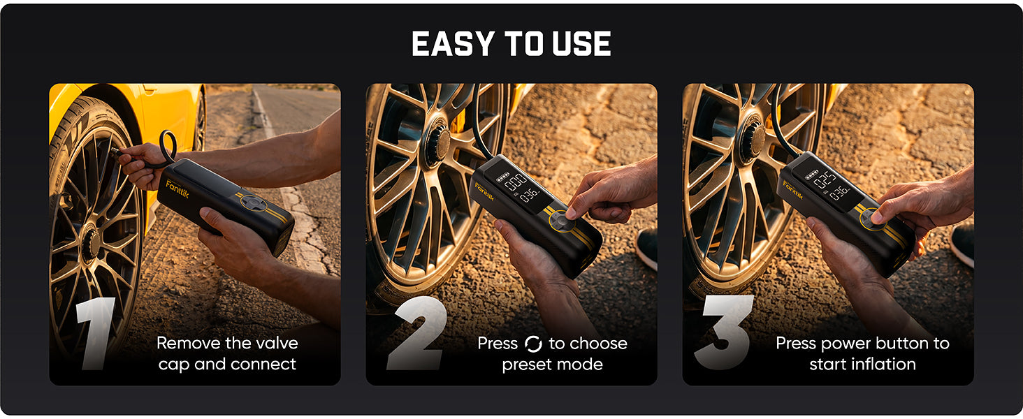 How to use Fantik X8 APEX Tire Inflator
