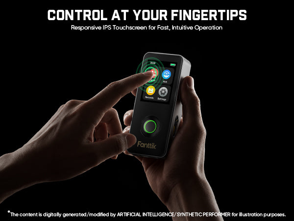 Fanttik A11 Ultra X laser distance meter responsive IPS touchscreen, intuitive touch control smart green laser measuring tool