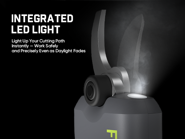 Fanttik Y10 Pro 7.2V Cordless Pruning Shears with Brushless Motor, LED Display, 4-Level Safety System, USB-C Fast Charging, SK5 Steel Blade for Branch Trimming