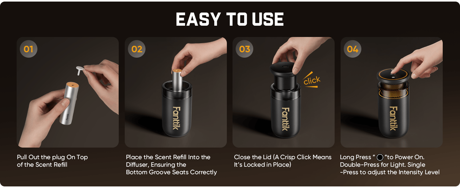 Step-by-step guide on how to use a Fanttik N10 Smart Car Air Freshener