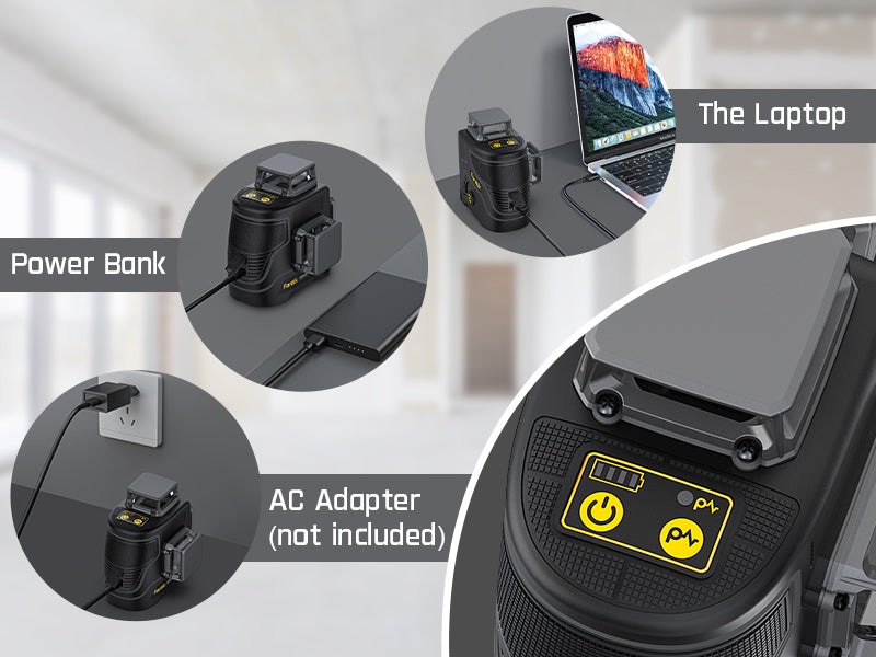 Fanttik D12 PLUS Laser Level 3×360°, Self-leveling Green Cross Line, 12 Lines for Construction and Picture Hanging, 5200mAh Battery Rechargeable, 200ft Outdoor Pulse Mode, Class II (<1 mW max output)