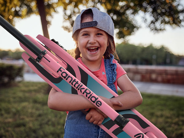 FanttikRide C9 Pro Electric Scooter for Kids Ages 8-12, Colorful Rainbow Lights, 5/8/10MPH, 5 Miles Range, LED Display, Adjustable Height, Foldable, Gifts for Boys and Girls up to 132 lbs